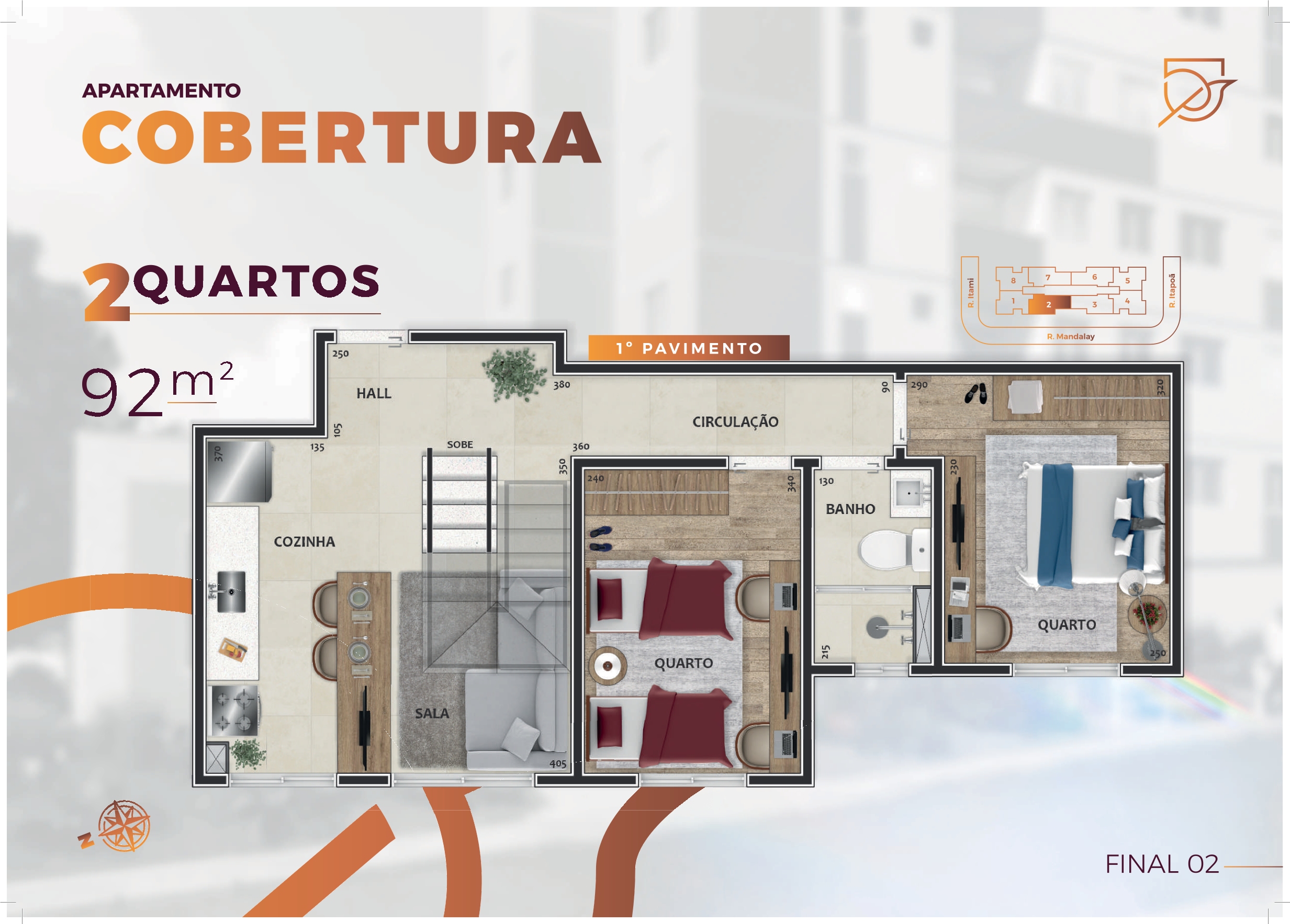 Lançamento no bairro Guarani: apartamento com 02 quartos, 01 vaga, excelente localização