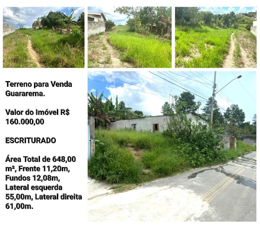 Terreno - Venda, GUARAREMA, São Paulo, SP