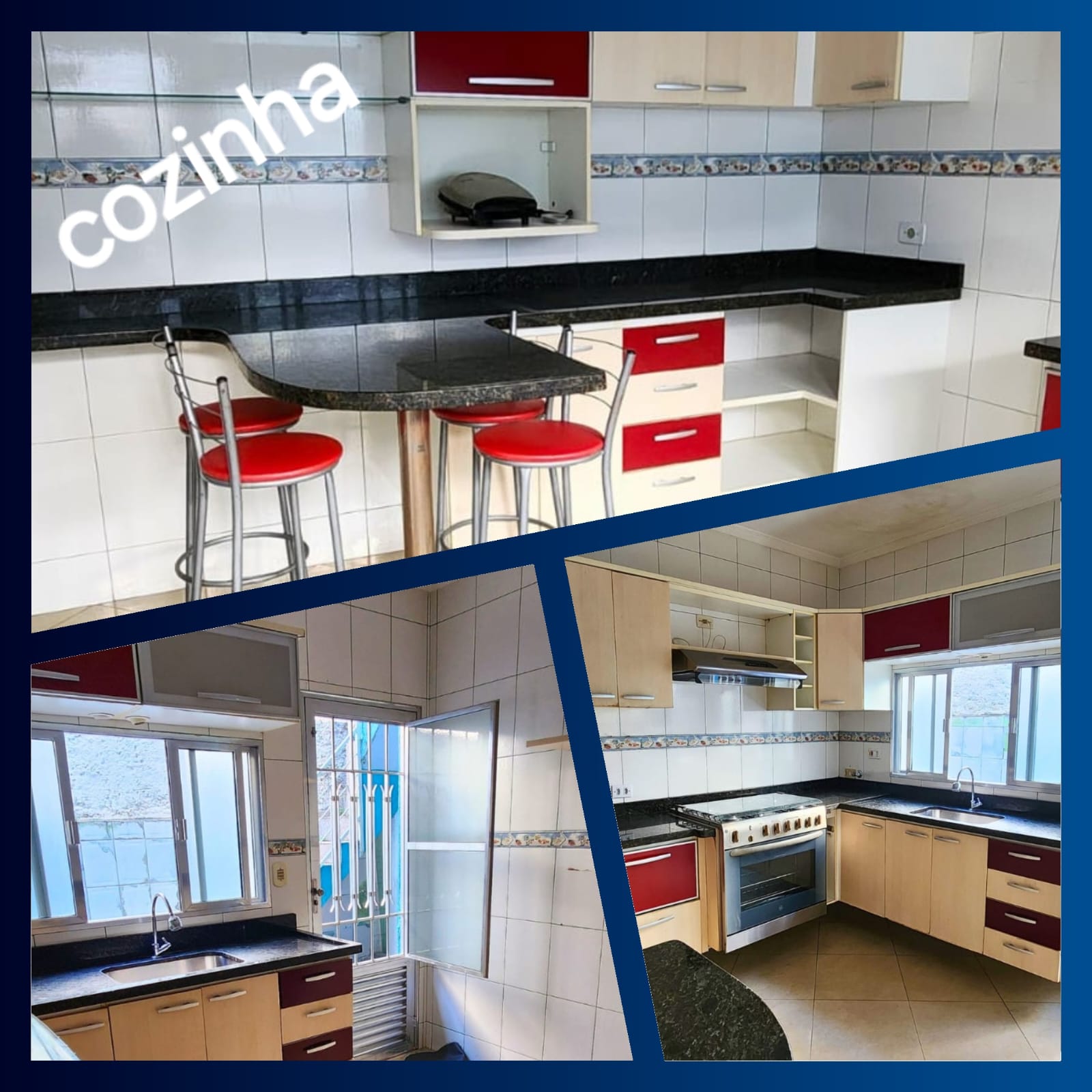   Sobrado completo, porteira fechada!  ✅ 3 dormitórios (1 suíte planejada) + 3 vagas  Rua sem saída, segurança e privacidade Churrasqueira + quintal + varanda privativa  Portões eletrônicos com interfone   Totalmente mobiliado – é entrar e morar!