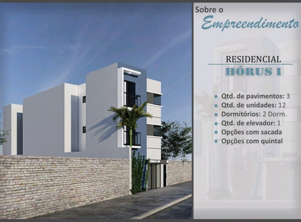 Excelente oportunidade na planta  no Residencial HÓRUS I, localizado em um dos bairros mais tradicionais da Zona Leste, a apenas 1 KM do Metrô Vila Matilde e a 700 metros da Praça da Toco, que oferece um centro comercial completo.  Empreendimento com 3 pavimentos e 4 unidades por andar, todas com 2 dormitórios, com opções de sacada ou quintal privativo.