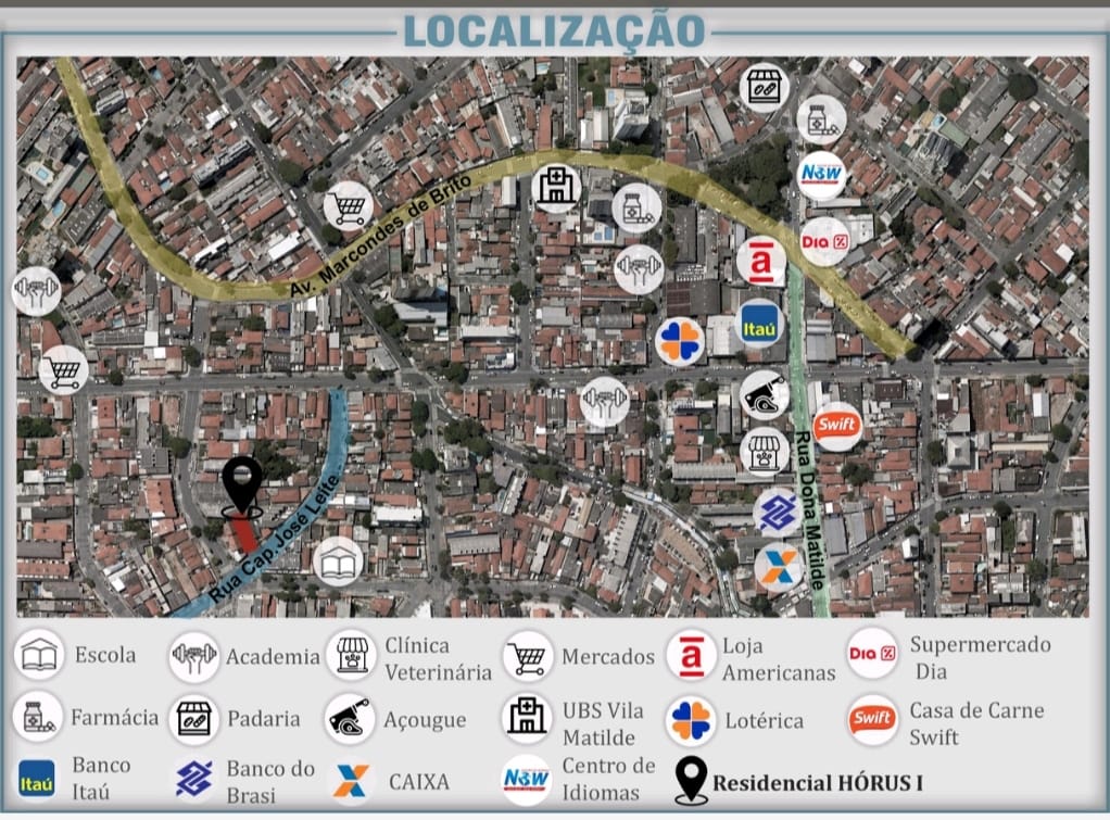 Excelente oportunidade na planta  no Residencial HÓRUS I, localizado em um dos bairros mais tradicionais da Zona Leste, a apenas 1 KM do Metrô Vila Matilde e a 700 metros da Praça da Toco, que oferece um centro comercial completo.  Empreendimento com 3 pavimentos e 4 unidades por andar, todas com 2 dormitórios, com opções de sacada ou quintal privativo.