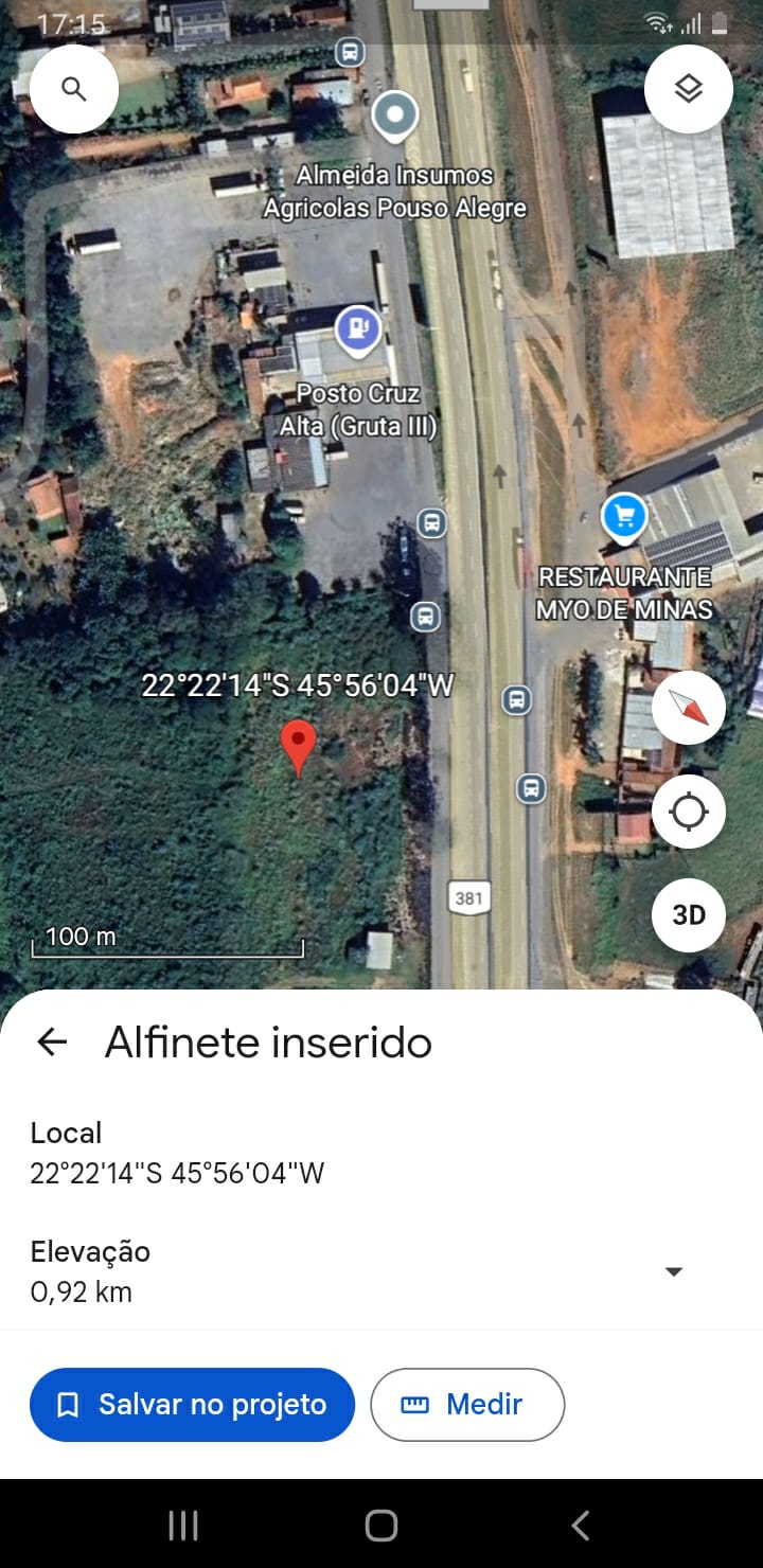 Área Industrial para venda nas margens da Fernão Dias em Pouso Alegre - MG.