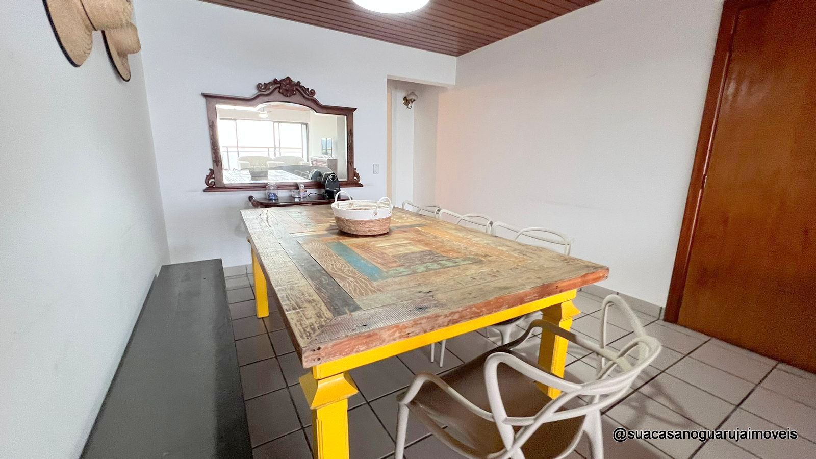 apartamento vista mar 3 dormitorios 2 suites 2 vagas 168 m2  sorocotuba guaruja cod ap 552v