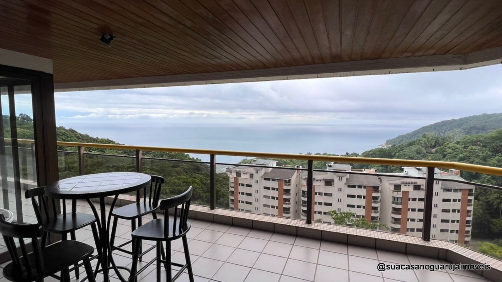 apartamento vista mar 3 dormitorios 2 suites 2 vagas 168 m2  sorocotuba guaruja cod ap 552v