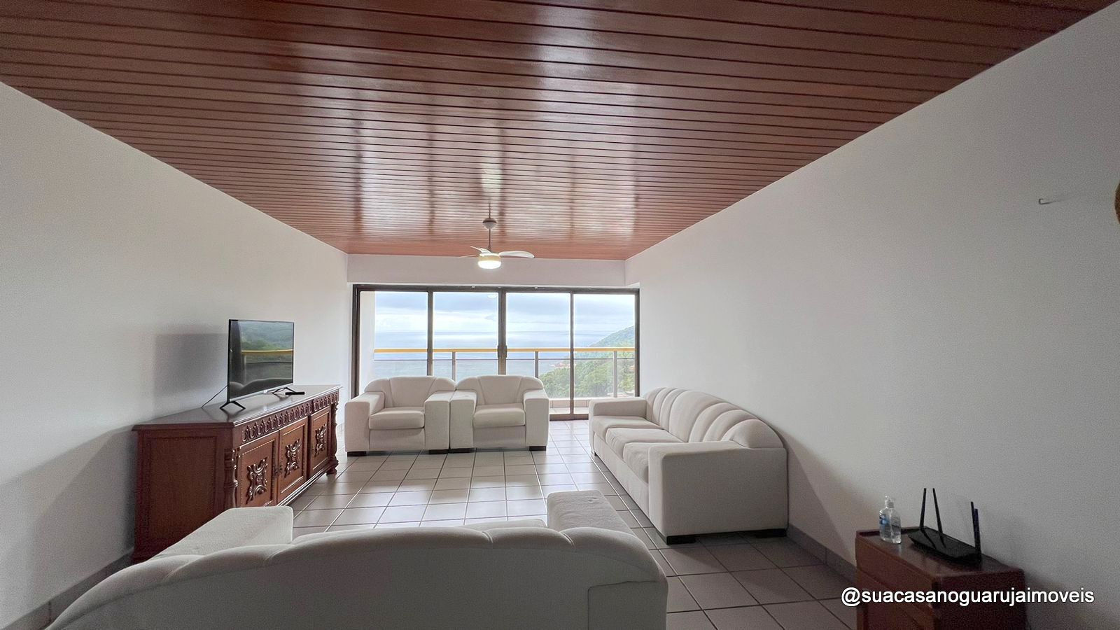 apartamento vista mar 3 dormitorios 2 suites 2 vagas 168 m2  sorocotuba guaruja cod ap 552v