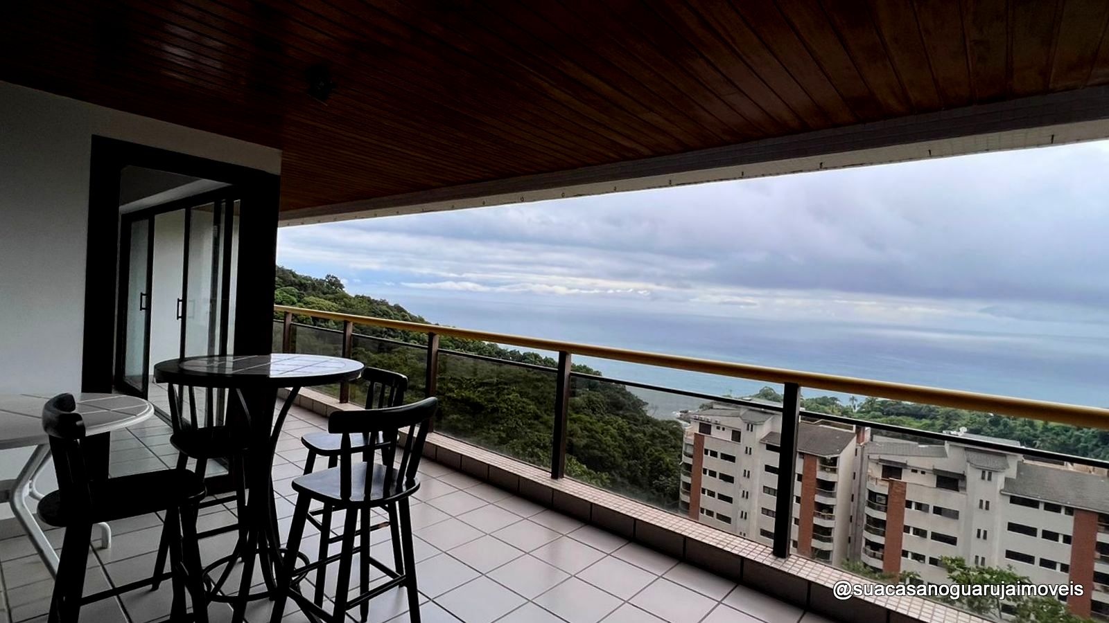 apartamento vista mar 3 dormitorios 2 suites 2 vagas 168 m2  sorocotuba guaruja cod ap 552v