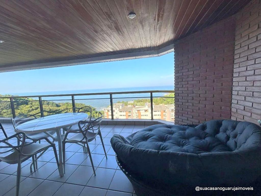 apartamento vista mar 3 dormitorios 2 suites 2 vagas 168 m2  sorocotuba guaruja cod ap 552v