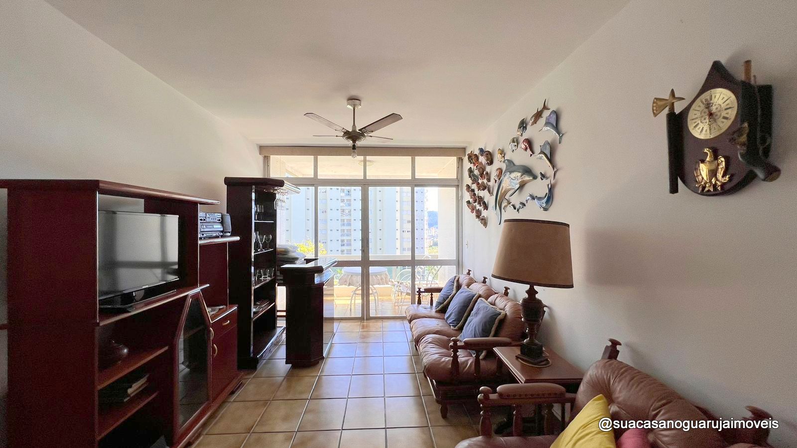 Apartamento Penhasco 5 Estrelas com 3 dormitórios à venda, 100 m² por R$ 580.000 - Praia da Enseada – Tortugas - Guarujá/SP