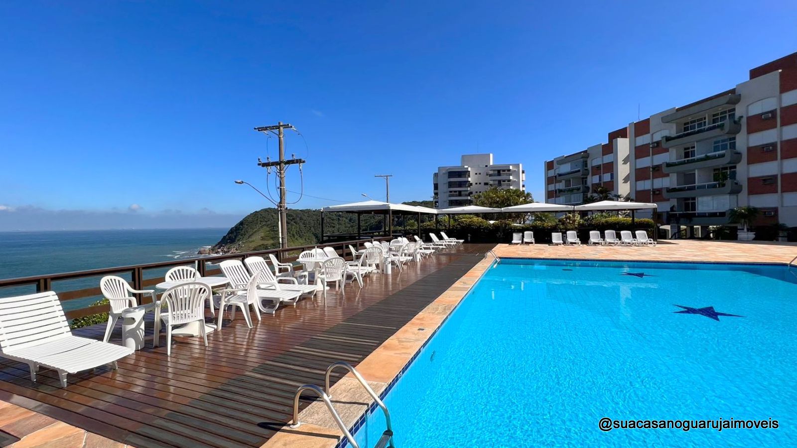 Apartamento Penhasco 5 Estrelas com 3 dormitórios à venda, 100 m² por R$ 580.000 - Praia da Enseada – Tortugas - Guarujá/SP