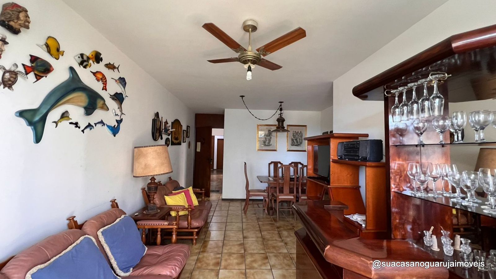 Apartamento Penhasco 5 Estrelas com 3 dormitórios à venda, 100 m² por R$ 580.000 - Praia da Enseada – Tortugas - Guarujá/SP