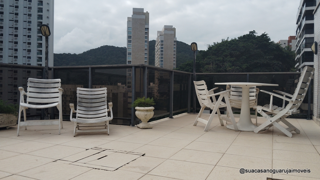 apartamento cobertura 3 dormitorios 190 m2 2 vagas costao tartarugas guaruja praia da enseada cod COF934121V