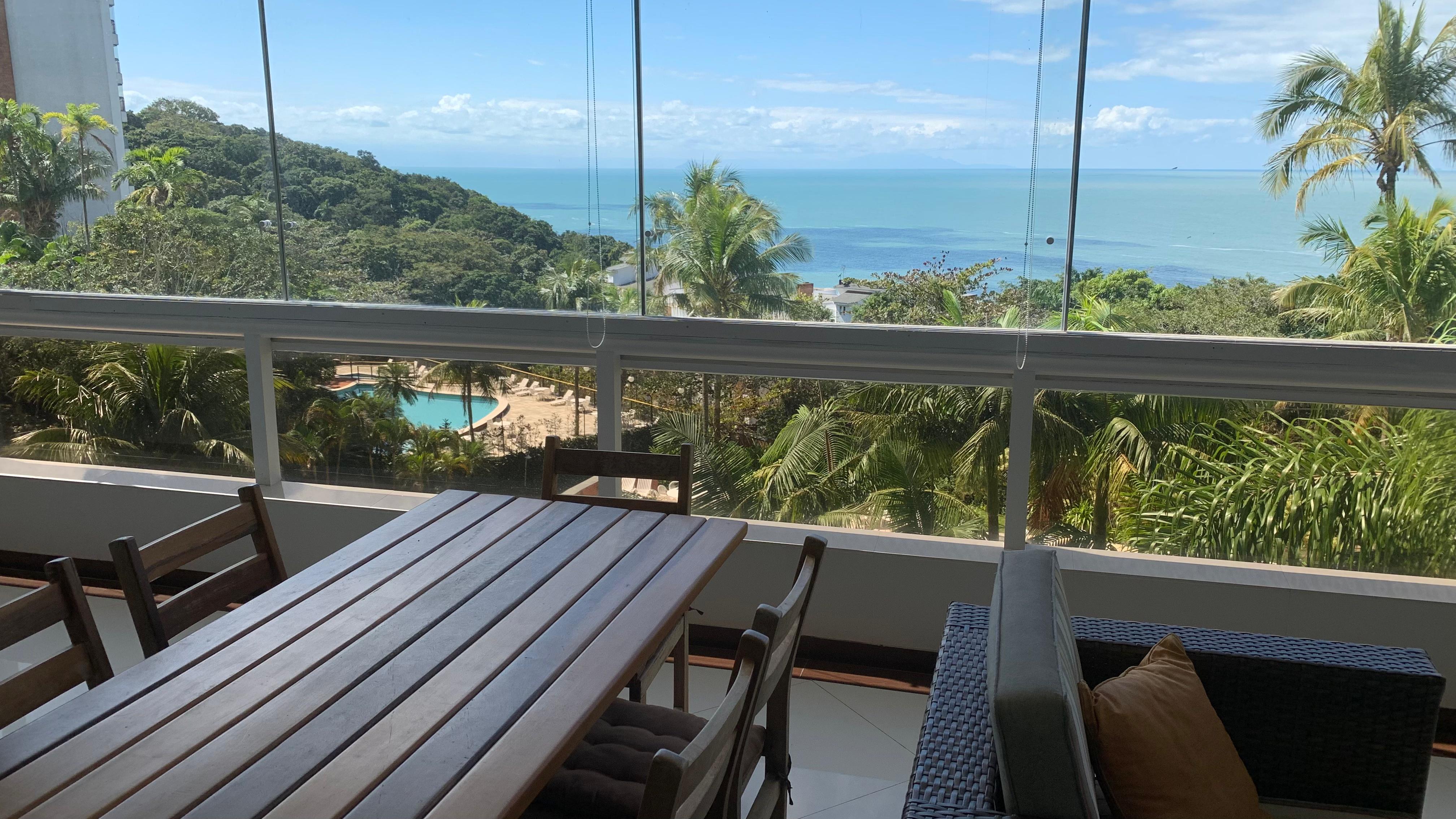 apartamento vista mar condominio sorocotuba guaruja 4 suítes 175m2 2 vagas morro sorocotuba cod 012T
