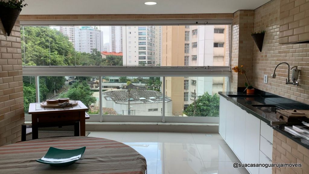 Apartamento venda 3 dormitórios 3 suítes 120 m² 2 vagas Astúrias Guarujá cod R0345779