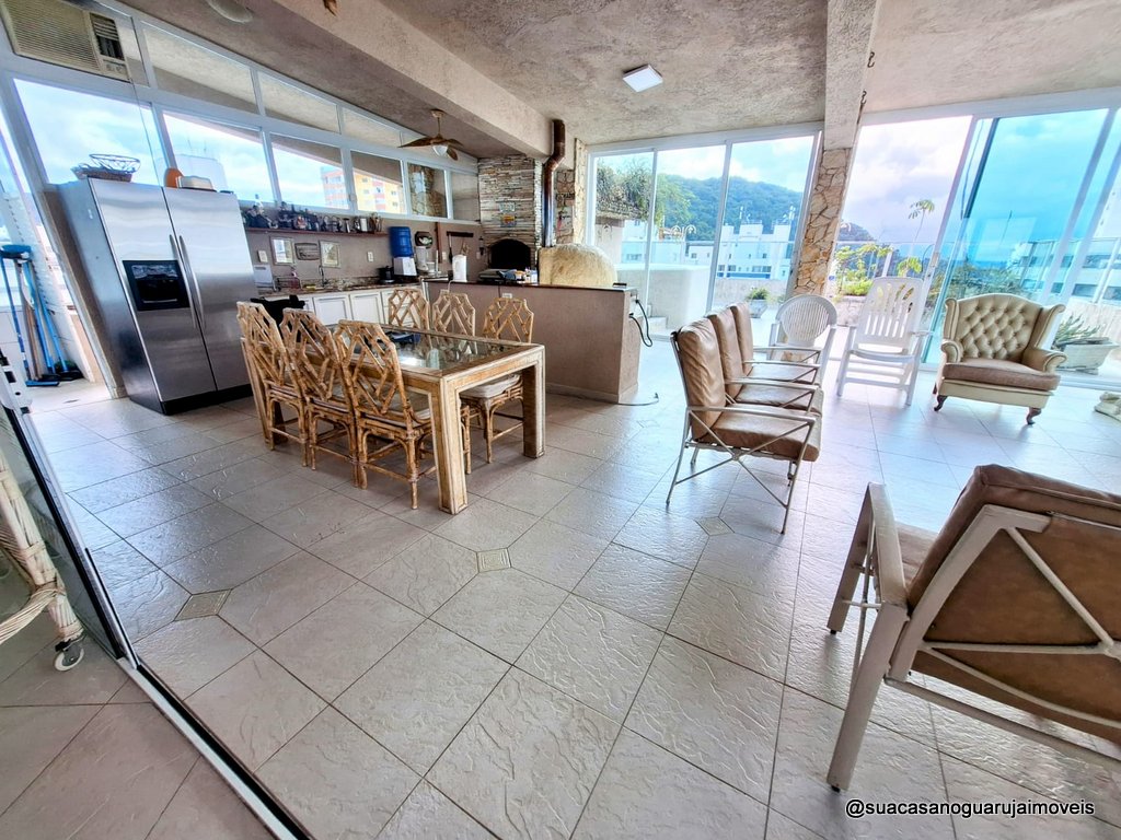 cobertura penthouse venda 6 dormitorios 1 suite 270 m2  1 vaga vista mar pitangueiras guaruja  