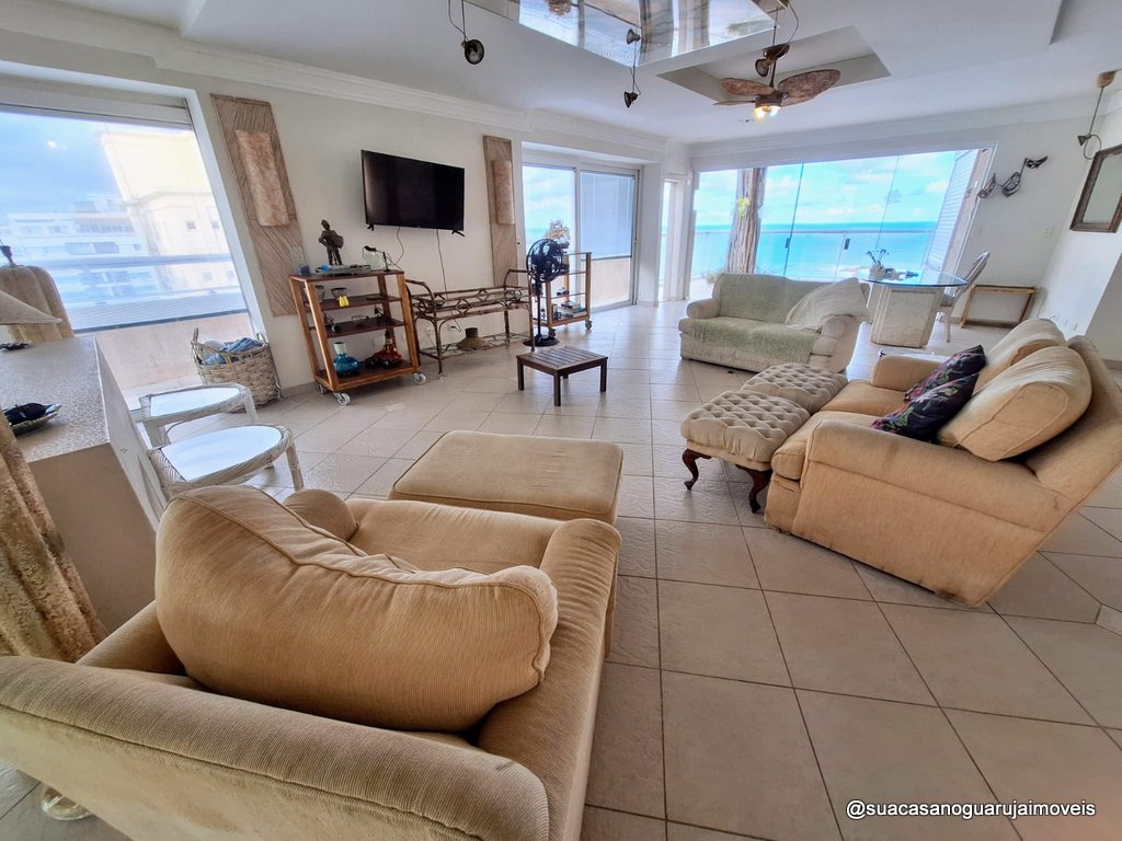 cobertura penthouse venda 6 dormitorios 1 suite 270 m2  1 vaga vista mar pitangueiras guaruja  