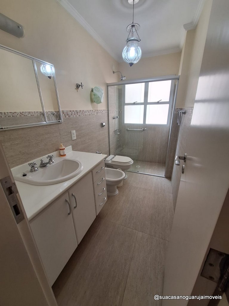Apartamento à Venda 3 dormitorios  Pitangueiras – Guarujá Vista Mar Condomínio com Lazer Completo APP102021912V