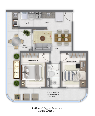 Apartamento à venda com 2 quartos, 47m² - Foto 27