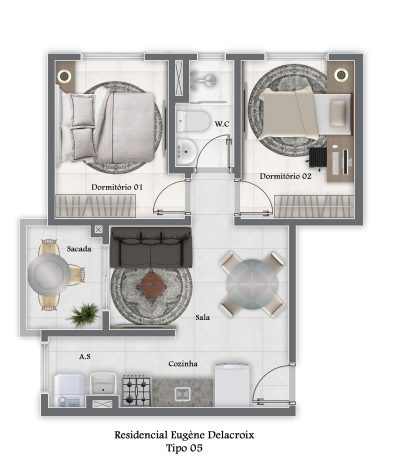 Apartamento à venda com 2 quartos, 47m² - Foto 22