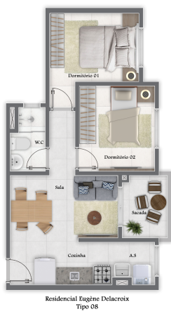Apartamento à venda com 2 quartos, 47m² - Foto 25