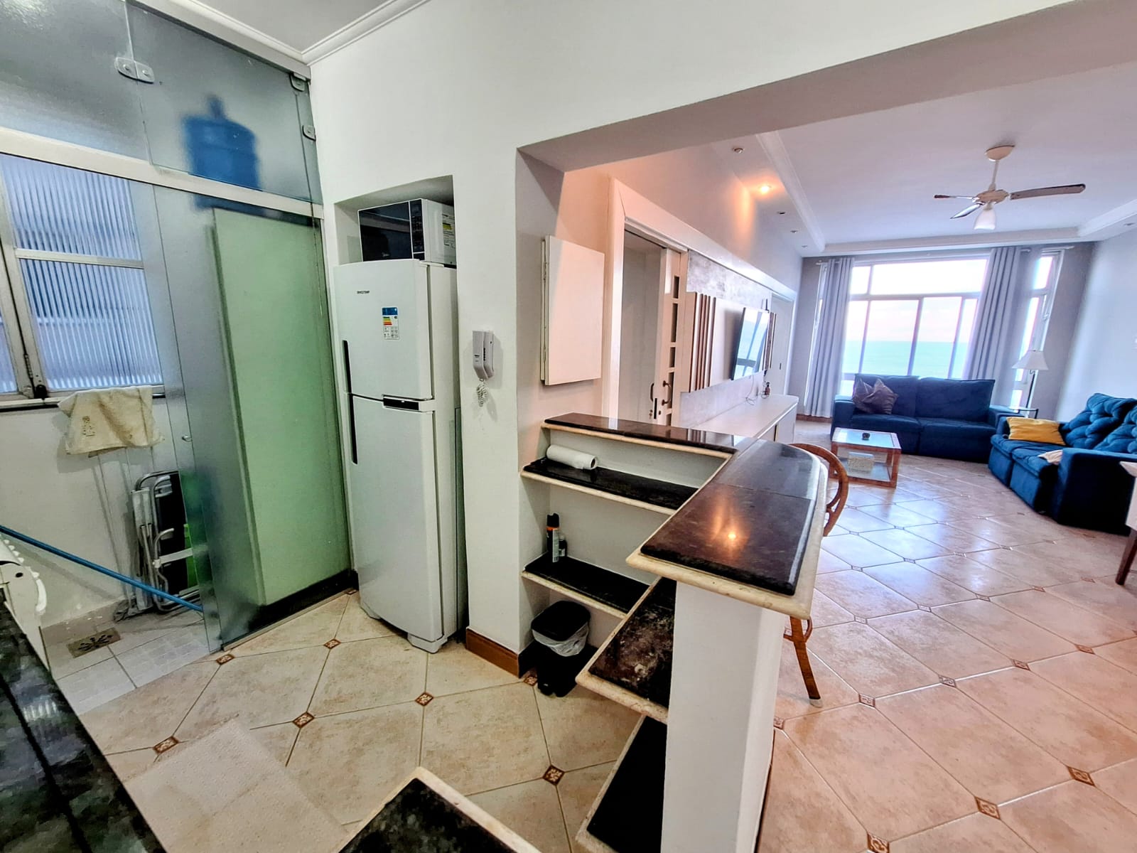 Apartamento Reformado com Vista Mar 2 dormitorios 2 suites 80m² Pitangueiras guaruja cod R5437629
