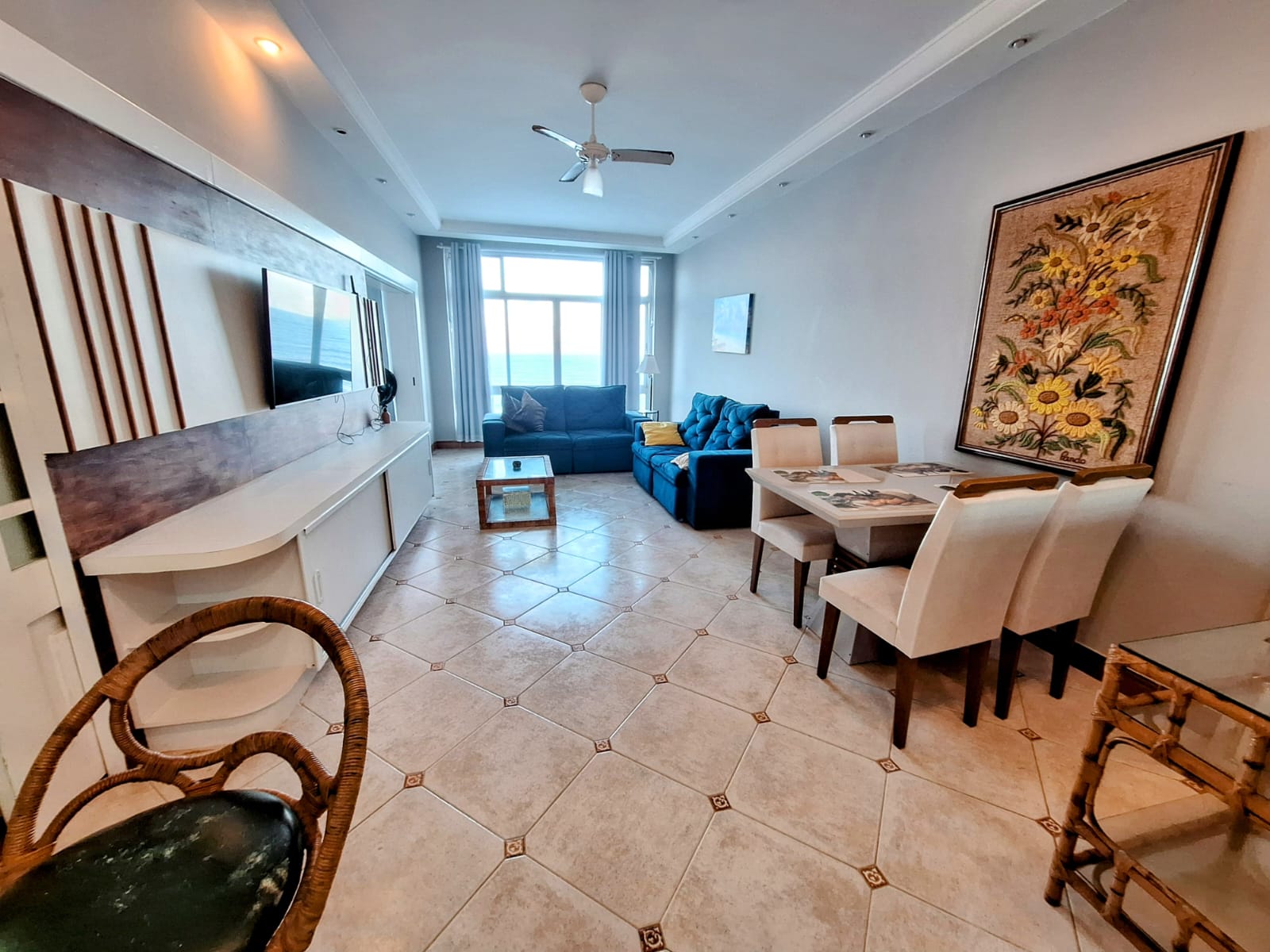 Apartamento Reformado com Vista Mar 2 dormitorios 2 suites 80m² Pitangueiras guaruja cod R5437629