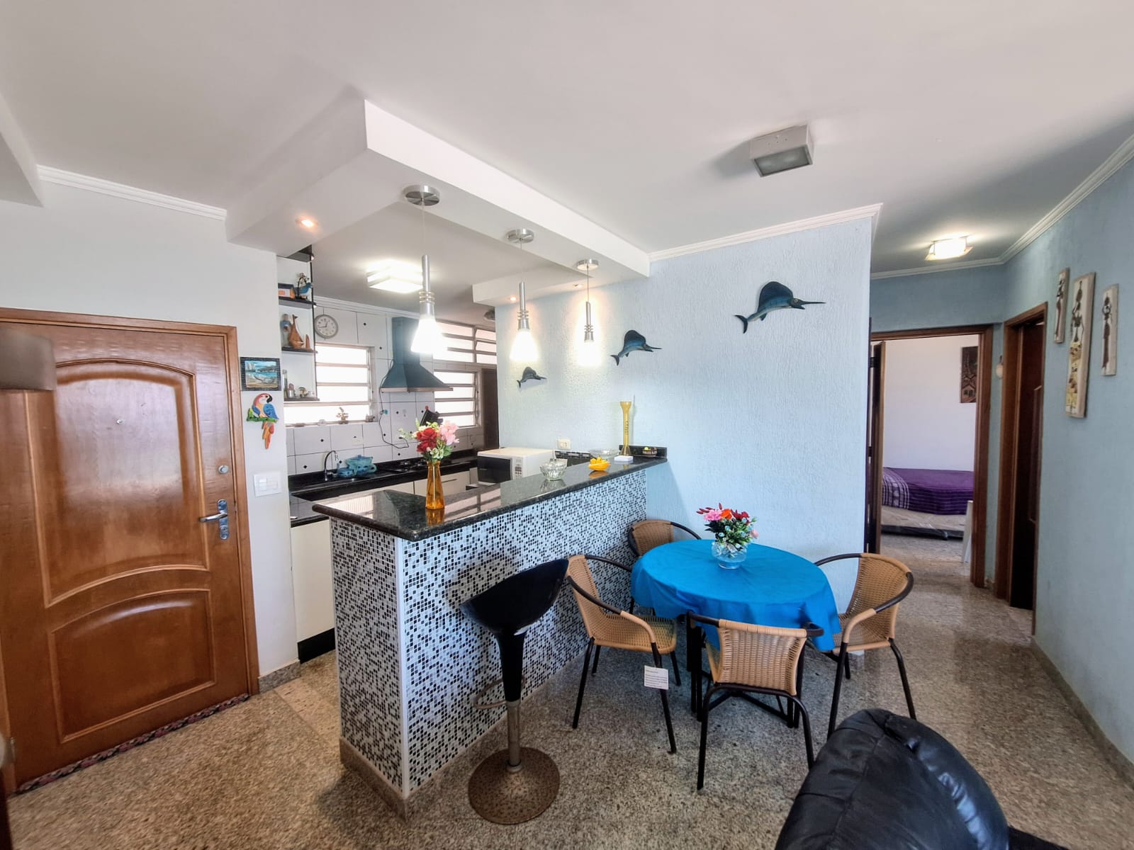 Apartamento Vista Total Mar com 2 dormitórios 1 suite  90m² Pitangueiras  - Guarujá R2304389