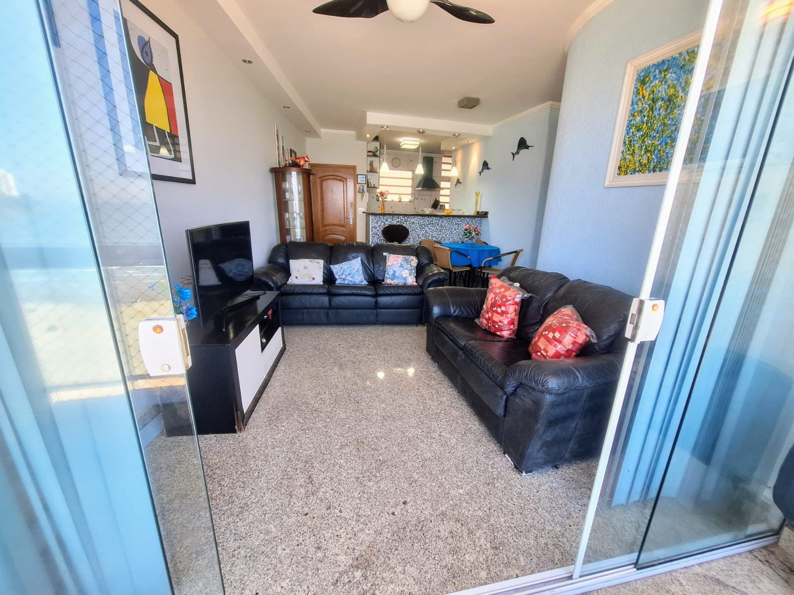 Apartamento Vista Total Mar com 2 dormitórios 1 suite  90m² Pitangueiras  - Guarujá R2304389