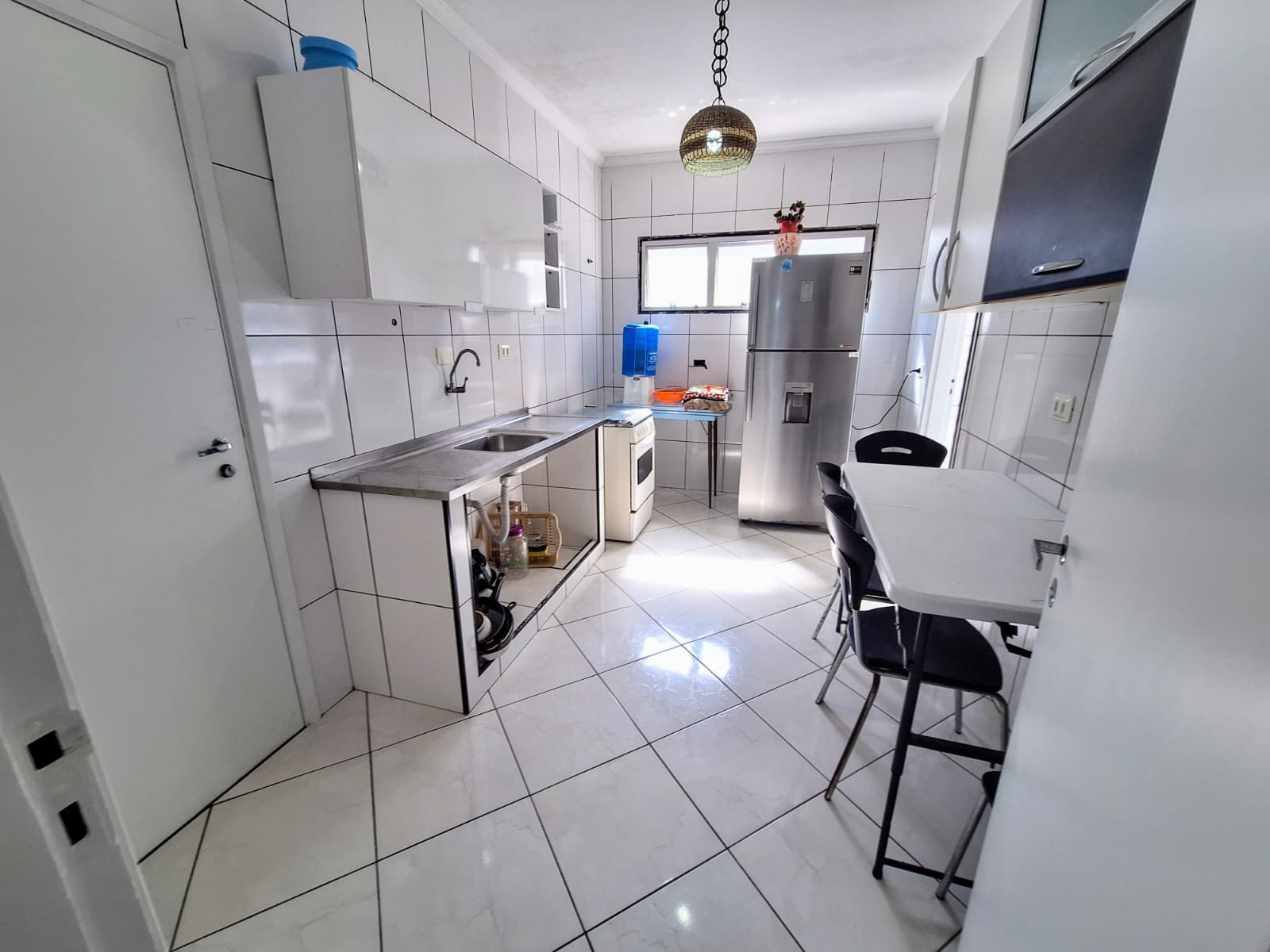 Apartamento vista lateral mar 3 dormitórios  1 vaga Astúrias - Guarujá R3307241