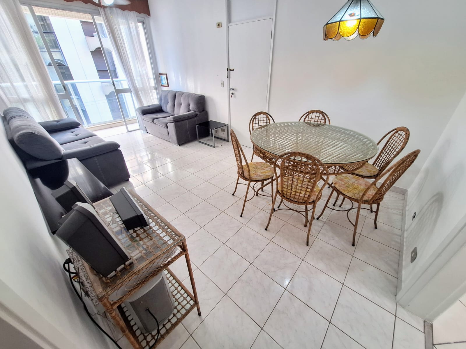 Apartamento vista lateral mar 3 dormitórios  1 vaga Astúrias - Guarujá R3307241
