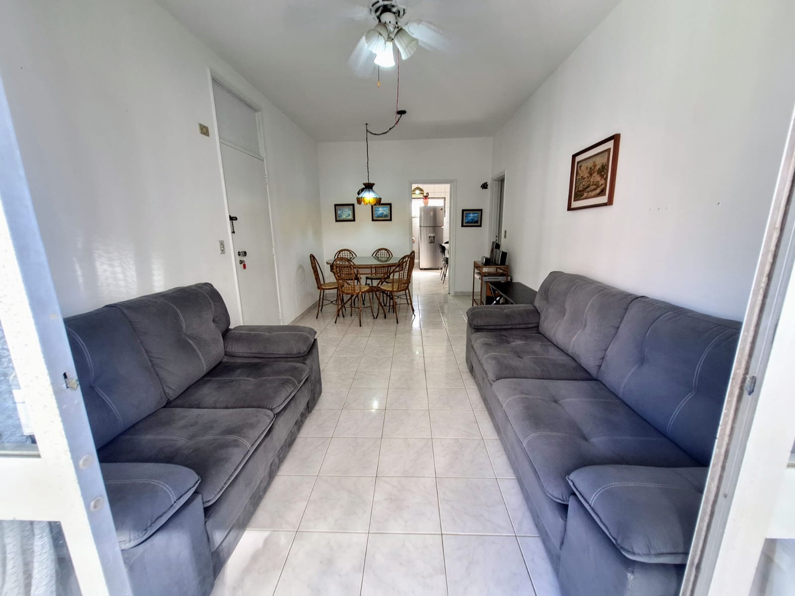 Apartamento vista lateral mar 3 dormitórios  1 vaga Astúrias - Guarujá R3307241