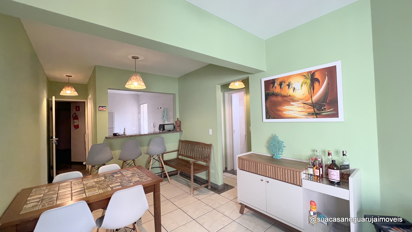 apartamento 2 dormitorios 70 m2 1 suite 1 vaga 2 sacada gourmet enseada guaruja sp  cod AP00999R