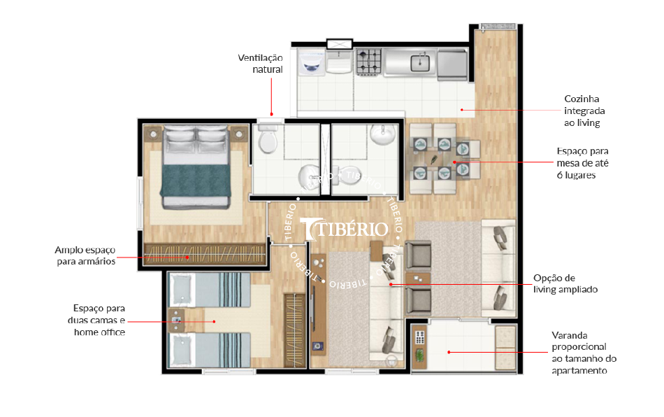 Apartamento à venda com 3 quartos, 62m² - Foto 56