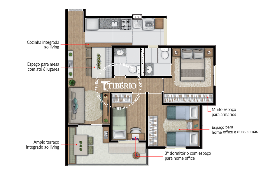 Apartamento à venda com 3 quartos, 62m² - Foto 58