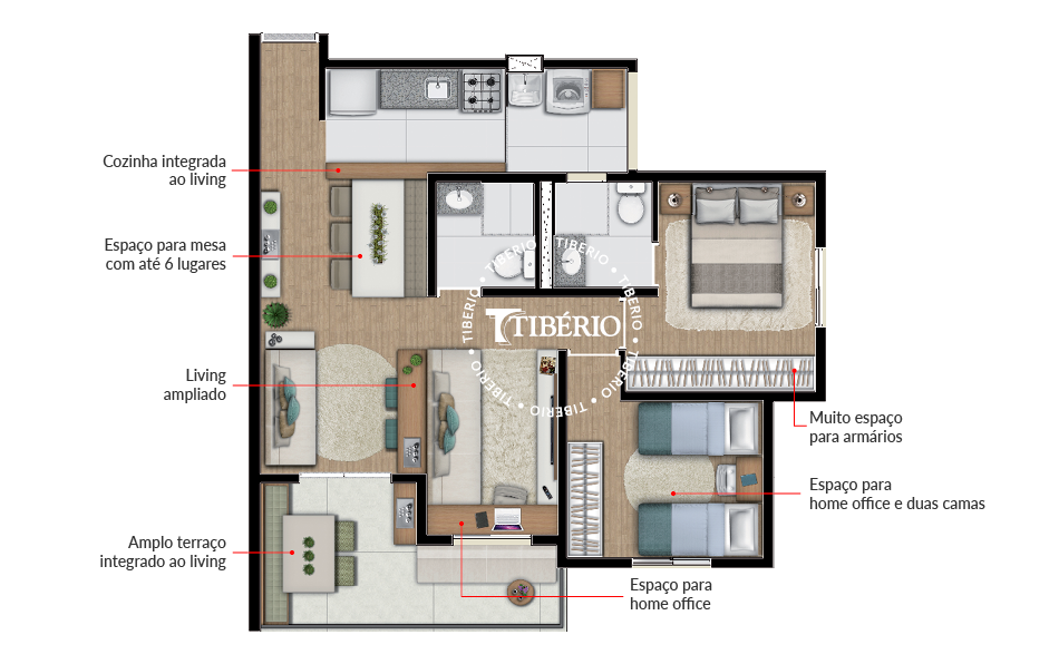 Apartamento à venda com 3 quartos, 62m² - Foto 59