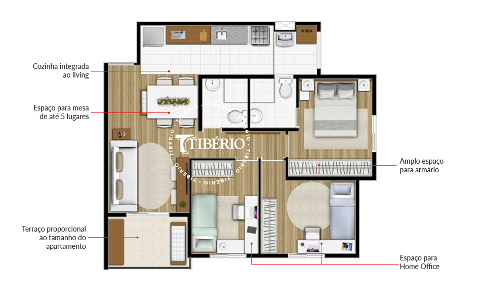 Apartamento à venda com 3 quartos, 64m² - Foto 43