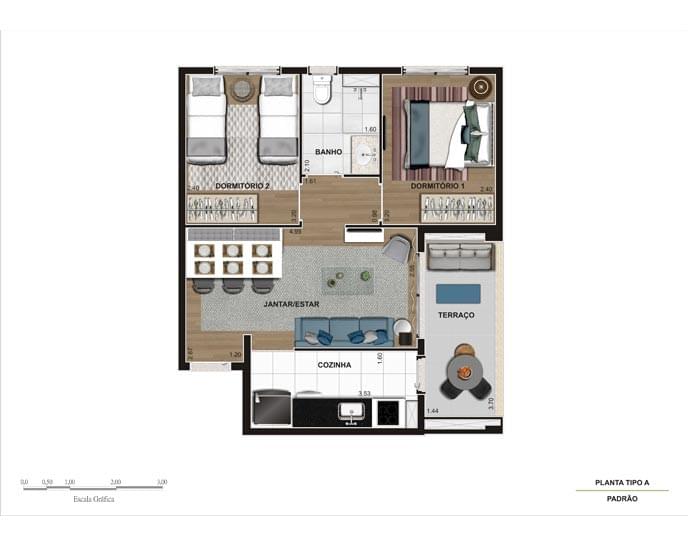 Apartamento à venda com 2 quartos, 52m² - Foto 15