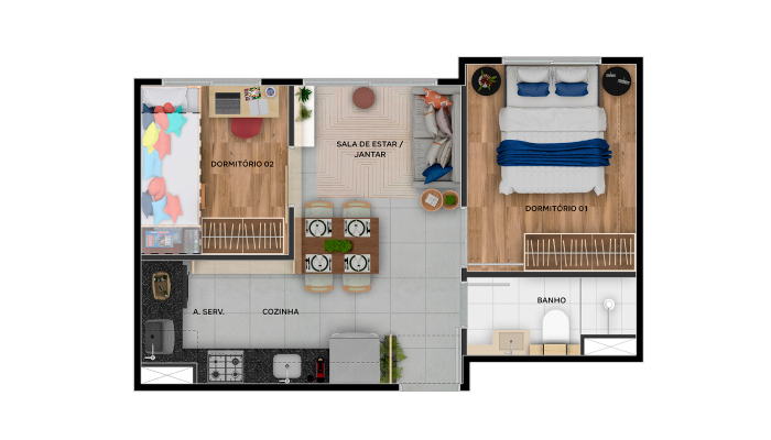 Apartamento à venda com 2 quartos, 23m² - Foto 24