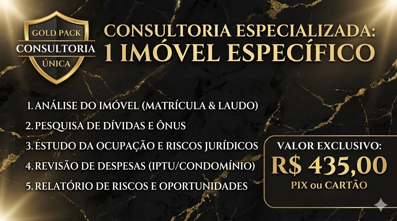 Consultoria com Segurança e Análise Técnica: 1 Imóvel Específico