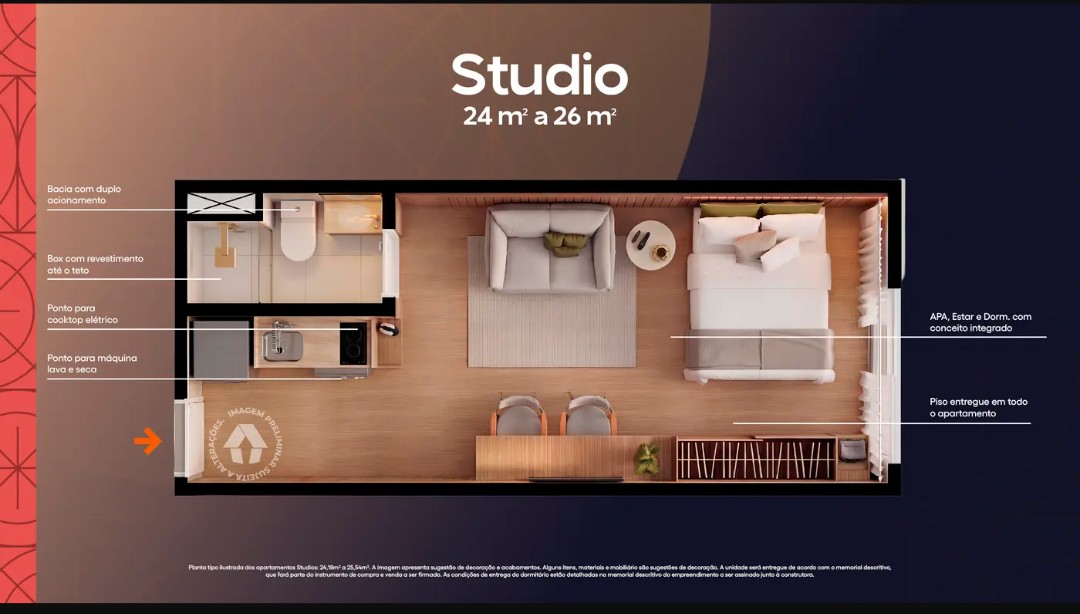 Sofisticado studio no Sapopemba São Paulo - Novo