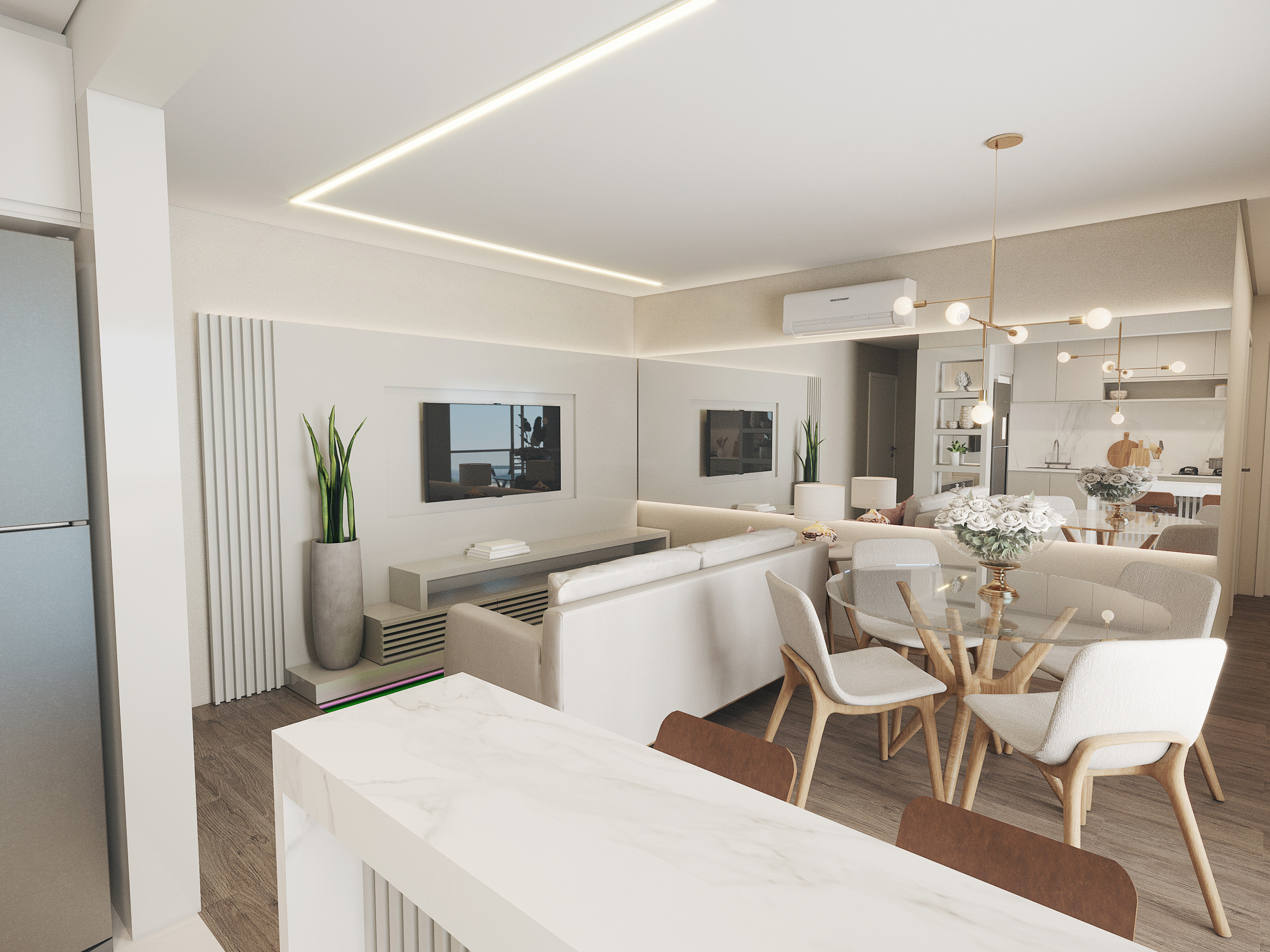 Apartamento 3 dormitórios/1 suíte - Blanc