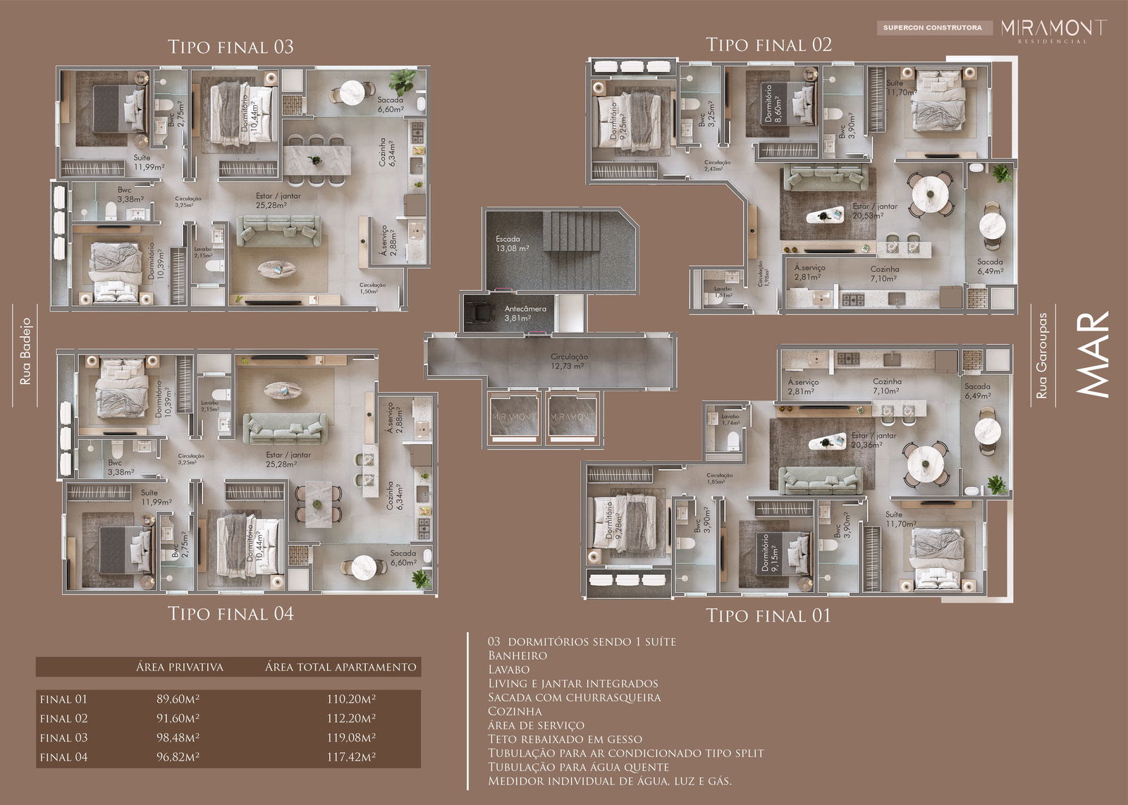 Apartamento 3 dormitórios - Miramont