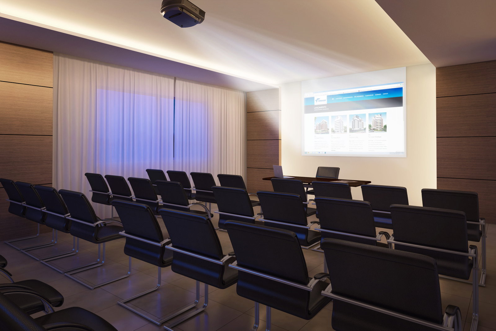 Completo Sala comercial no Mossunguê em Curitiba PR