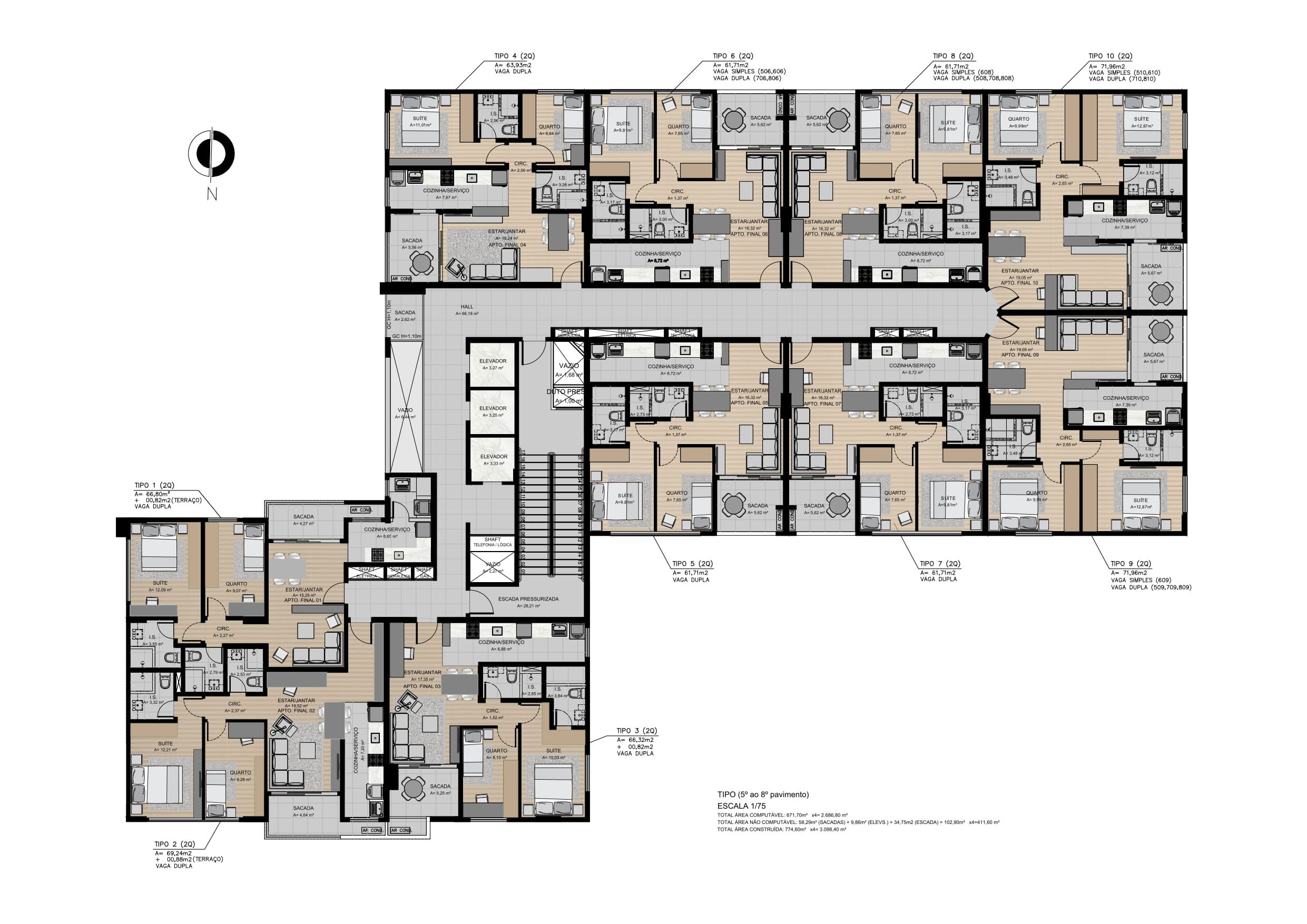 Apartamento Cobertura - Hedge 