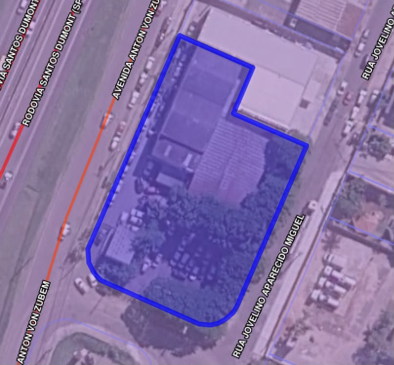 Vendo BARRACÃO 1.065m² NA FRENTE DA SANTOS DUMONT