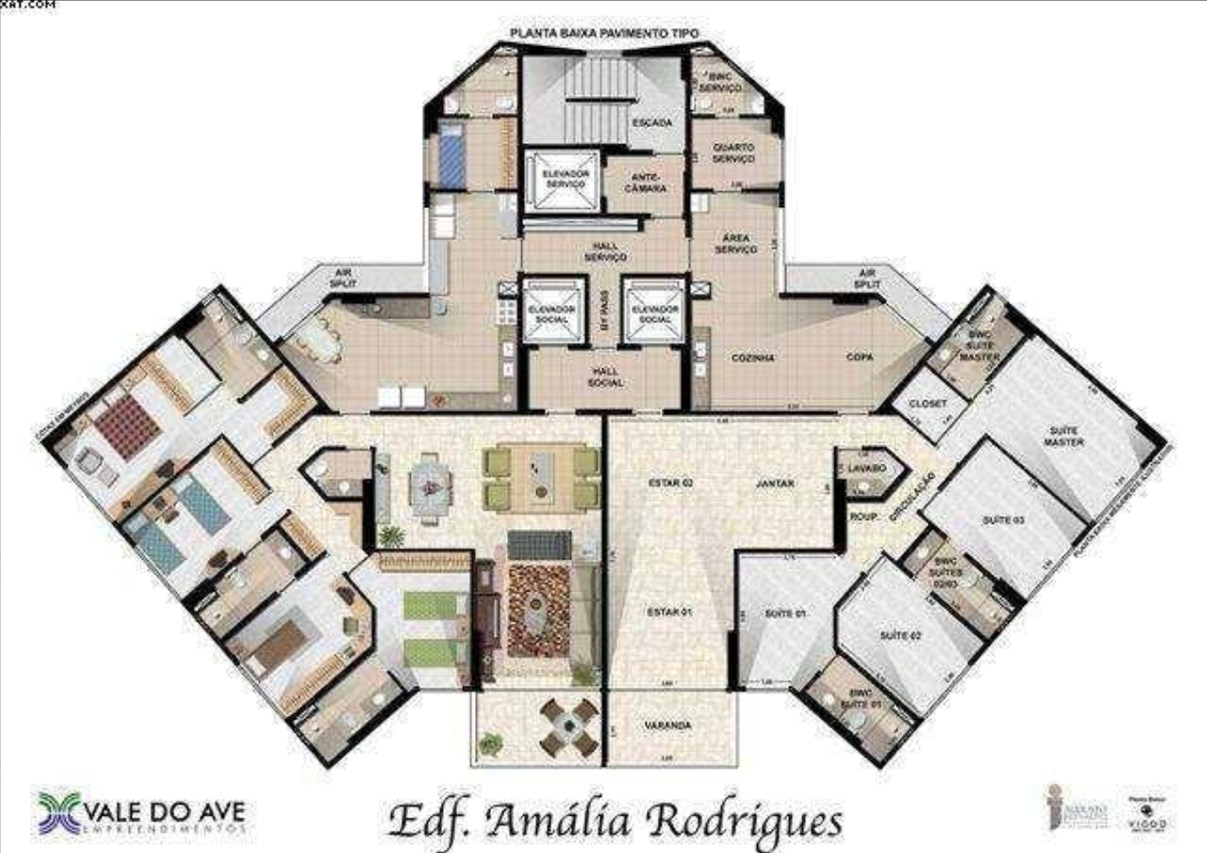 Apartamento Edf. Amalia Rodrigues, Boa Viagem / PE .(Ref.: R002489)