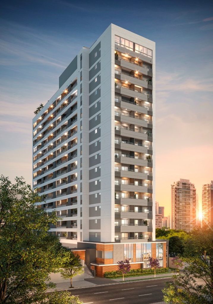 Apartamento à venda em São Paulo, Moema, com 1 quarto, 29,59m²
