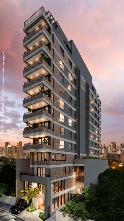 Cobertura à venda em São Paulo, Jardim Paulista, com 1 quarto, 100,77m²