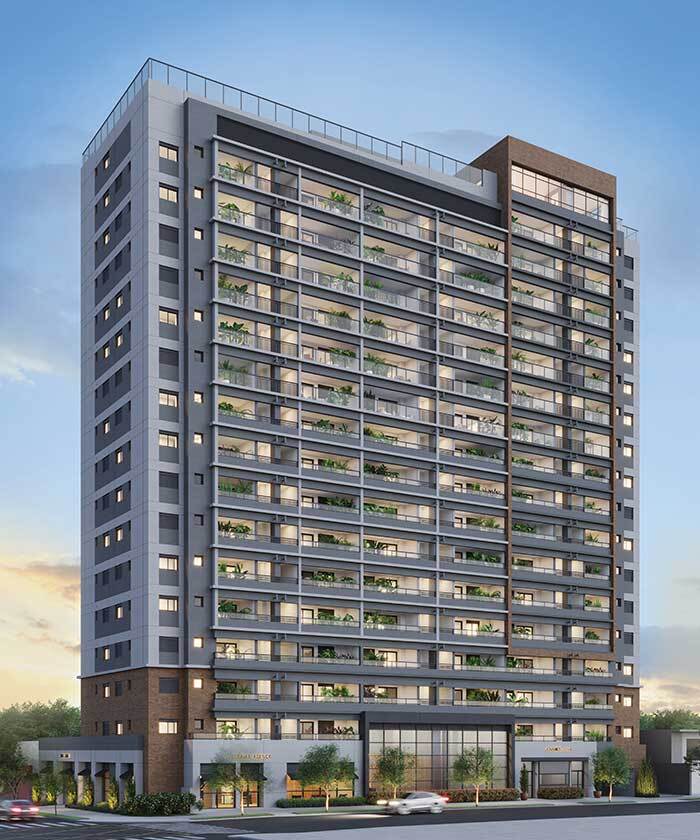Apartamento à venda em São Paulo, Moema, com 1 quarto, 55,43m²