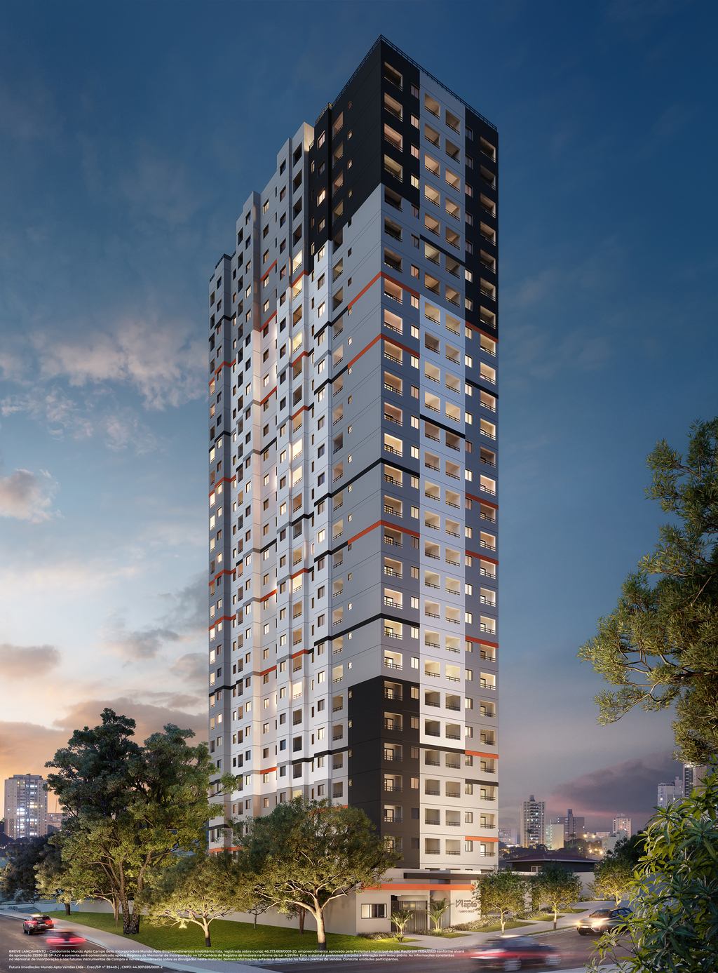 Apartamento Garden à venda em São Paulo, Campo Belo, com 2 quartos, 47,8m²