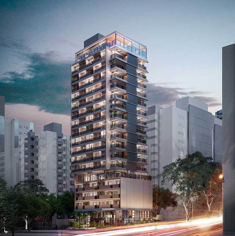 Studio à venda em São Paulo, Jardim Paulista, com 1 quarto, 25m²